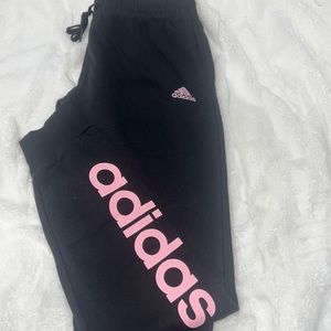 Black Adidas joggers
